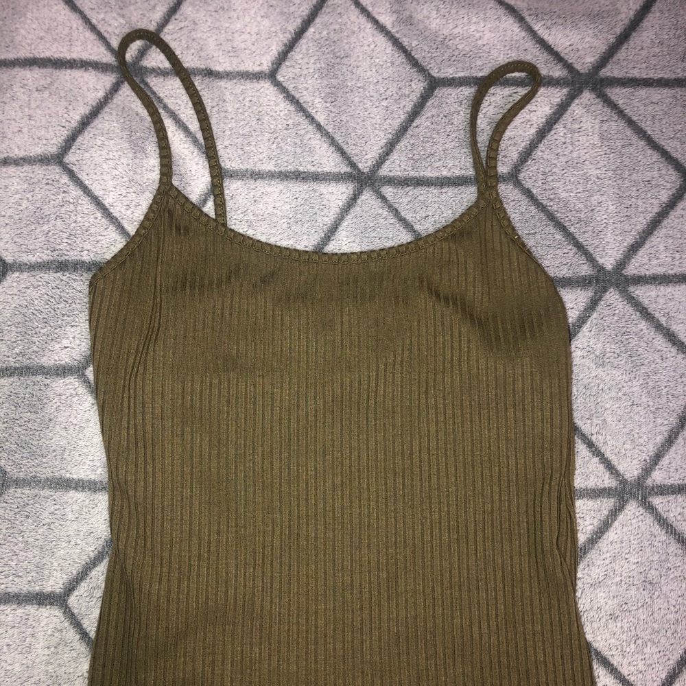 Urban Outfitters Olive Green Midi Dress